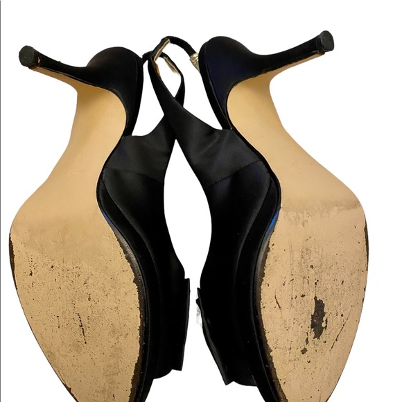 Black sling back high heels - Picture 6 of 7